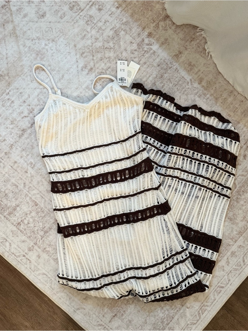 Abercrombie & Fitch Crochet Style Maxi Dress Medium Tall NWT - Picture 3 of 5